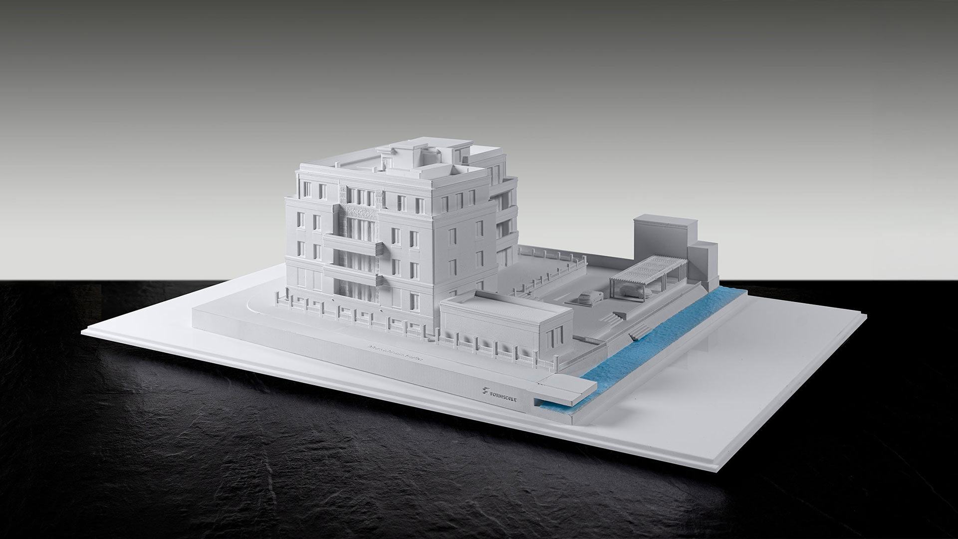 3d-druck modellbau architekturmodell bürogebäude - formscale