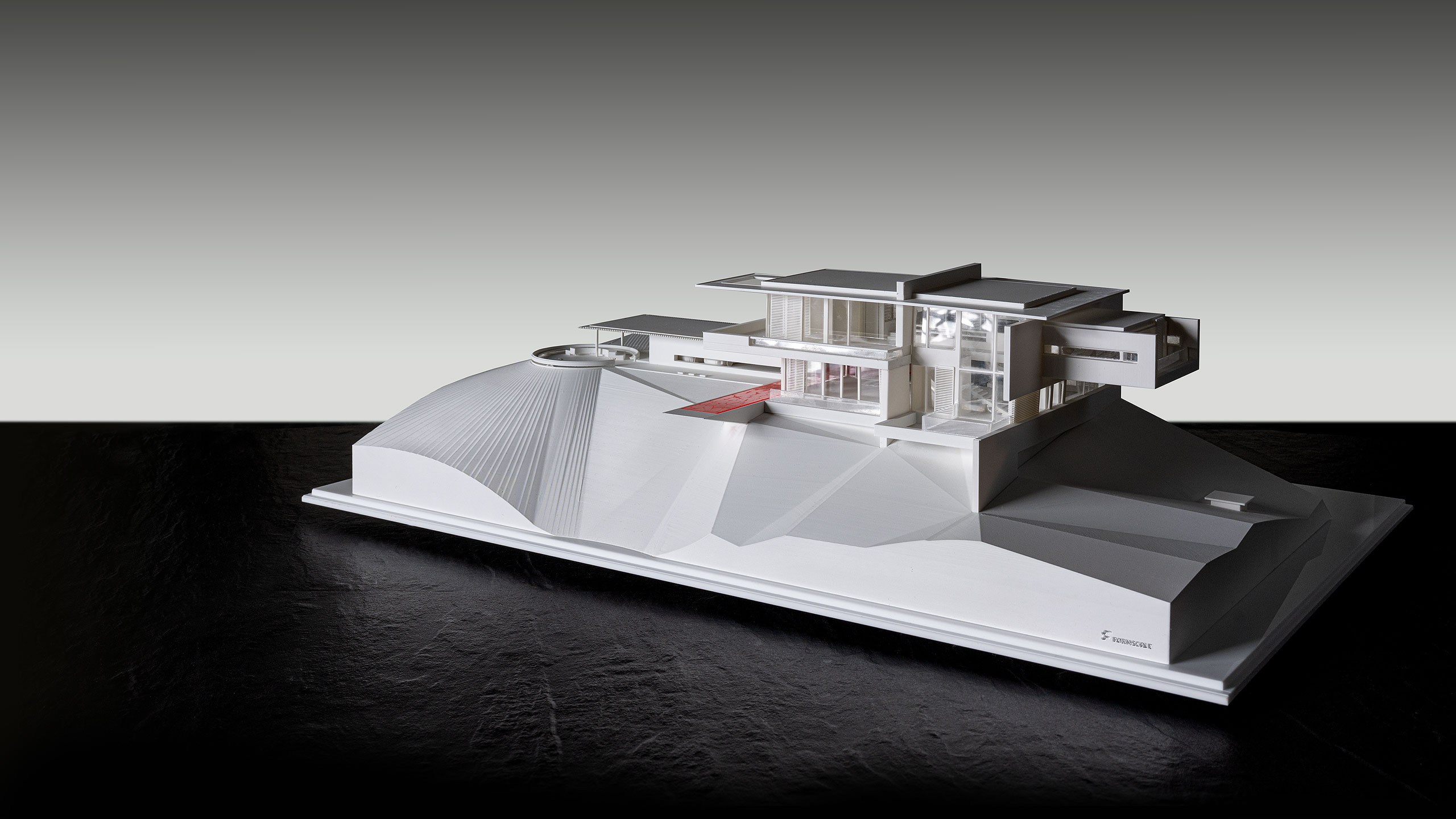 3D-Druck Architekturmodell - the Swan Stadtvilla - formscale